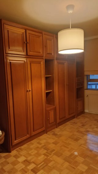 Muebles 2 camas 80cm empotradas y almacenaje