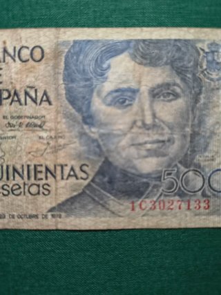 Billete 500 pesetas 1978 Rosalía de Castro