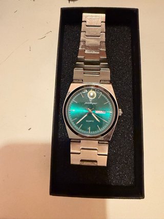 Reloj Poedagar Turquesa y Plateado
