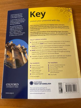 Libro Oxford 1 bachillerato Key Support&Extend