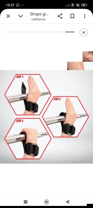 Kit gimnasio straps antideslizantes