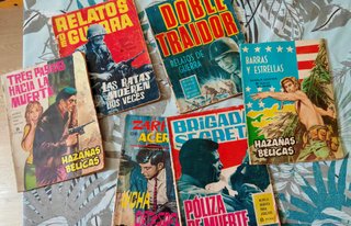 Lote de novelas antiguas del Oeste y románticas.