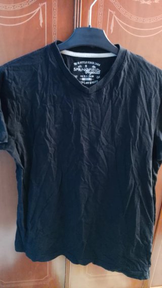Camiseta Springfield Negra Talla M
