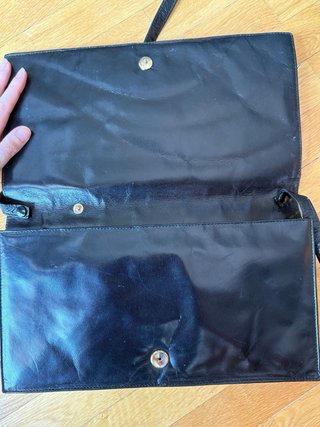 Bolso fiesta vintage negro años 70s