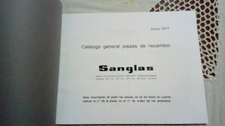 Manual Despiece Sanglas 400 F / 500 S