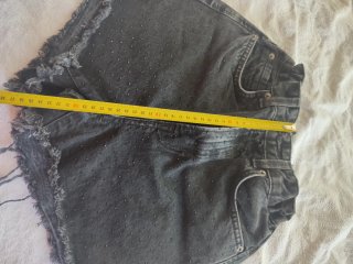 Shorts Stradivarius Talla 36 Perlas Deshilachados