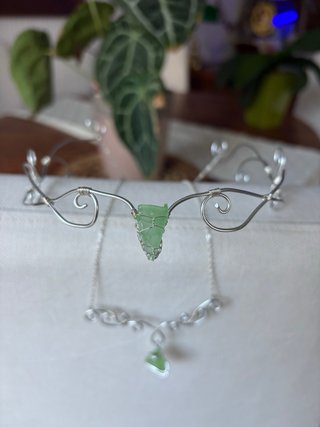 Conjunto Tiara y Collar Estilo Élfico