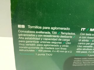 3 Cajas Tornillos Madera PARKSIDE