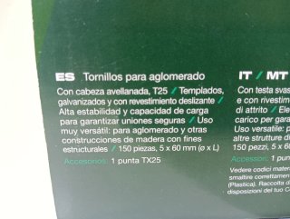 3 Cajas Tornillos Madera PARKSIDE