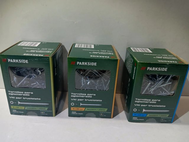 3 Cajas Tornillos Madera PARKSIDE