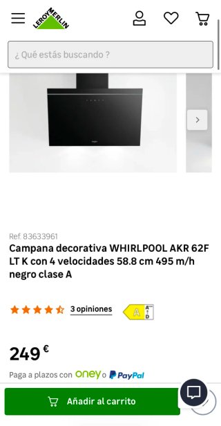 Campana decorativa Whirlpool