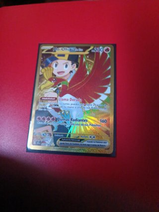 Carta Pokémon Ho-Oh EX Llama Dorada
