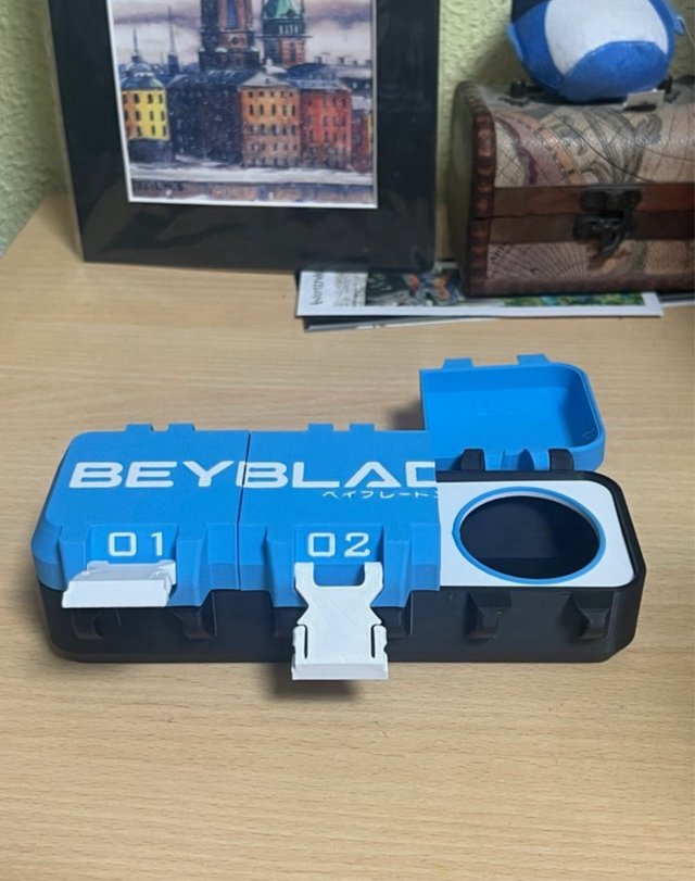 Estuche Beyblade X - Capacidad 3 Beys - Azul