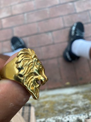 Anillo León Dorado Hombre