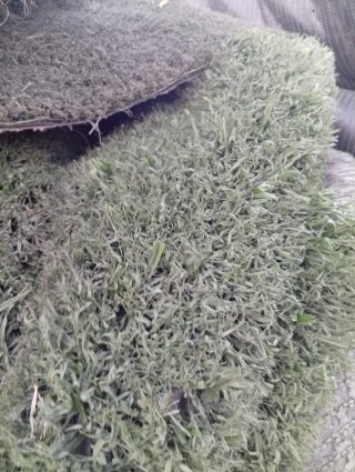 Césped artificial verde