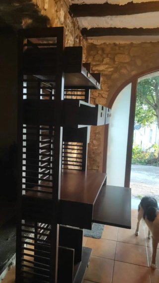Mueble escritorio madera rústico