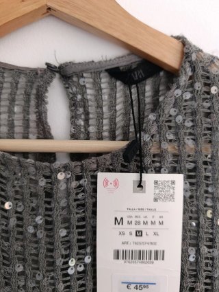 Vestido Zara lentejuelas