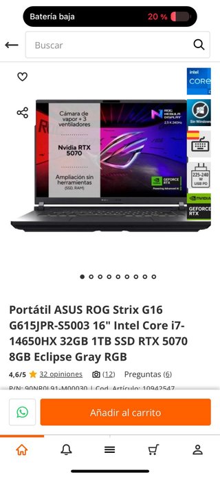 Asus ROG Strix G16 Gaming Laptop