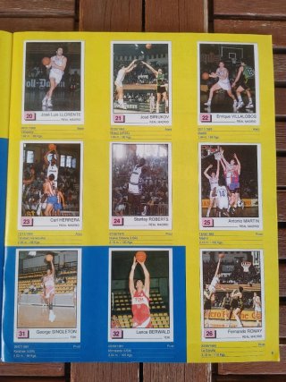Album Panini Basket 91 Completo