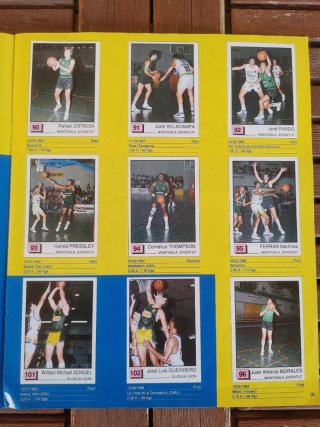 Album Panini Basket 91 Completo