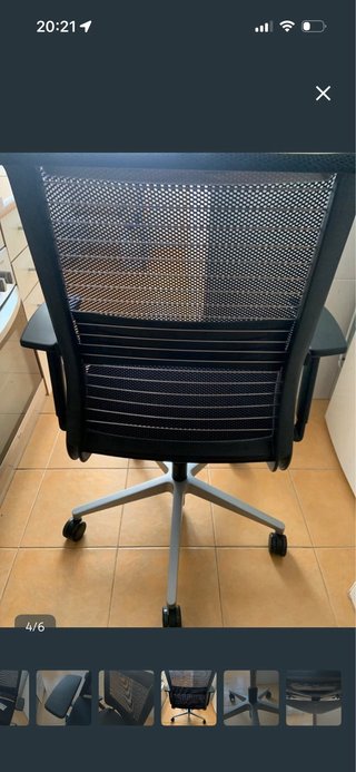 Silla de oficina Steelcase Think Negra
