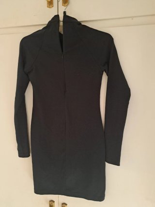 Vestido Negro Nike Manga Larga Talla S