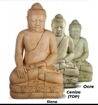 Buda grande 107 cm piedra decoración exterior zen