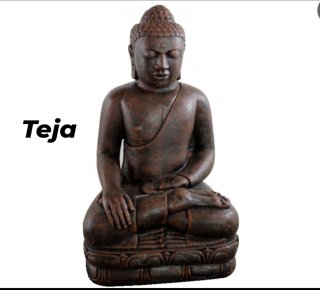 Buda grande 107 cm piedra decoración exterior zen