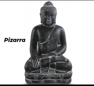 Buda grande 107 cm piedra decoración exterior zen