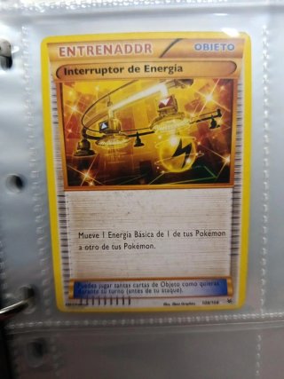 Carta Pokémon Entrenador Interruptor de Energía