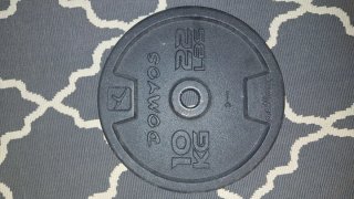 Disco de pesa 10 kg / 22 lbs DOMYOS 1-2 unidades