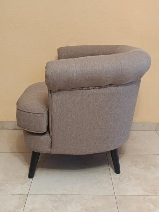 Sillón Chester Gato Preto Beige/Gris