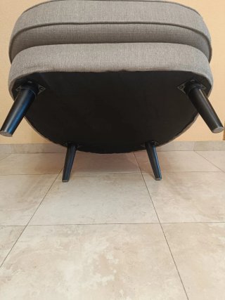 Sillón Chester Gato Preto Beige/Gris