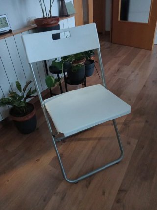 6 Sillas Plegables Blancas IKEA