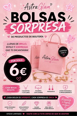 Bolsa Sorpresa Astra Glam Bisutería 6€