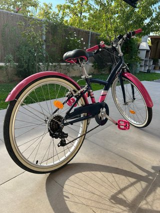 Bicicleta infantil BTWIN azul y rosa