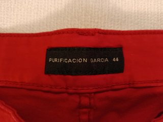 Pantalón Purificación García Rojo Mujer
