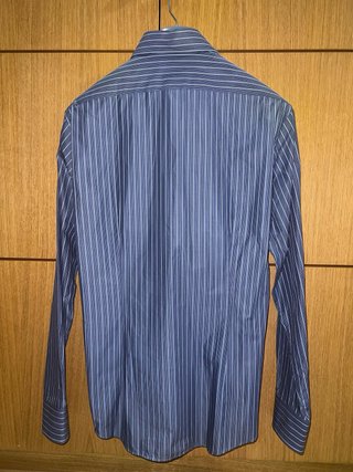 Camisa Calvin Klein Slim Fit Rayas Azul Talla M