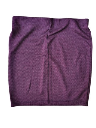 Falda bordeau con textura espiga