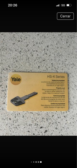 Cerradura Seguridad Yale HS-K Nuevas