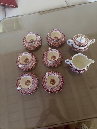 6 Tazas Café La Cartuja Sevilla Porcelana