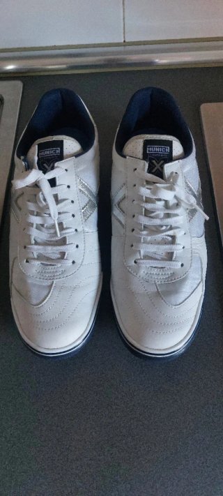 Zapatillas Munich Blancas y Azules Talla 46