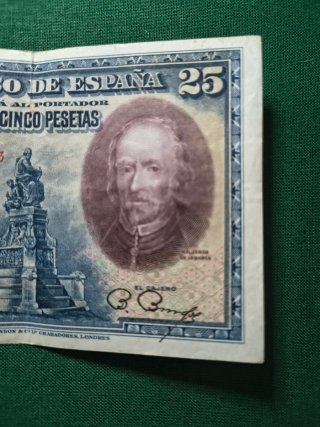 Billete 25 pesetas 1928 El Banco de España