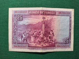 Billete 25 pesetas 1928 El Banco de España