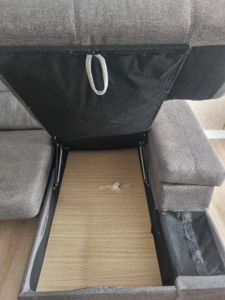 Sofá Chaiselongue 4 Plazas Gris