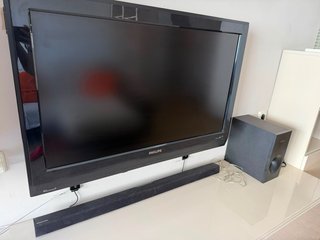 TV Samsung, Barra Sonido y Subwoofer