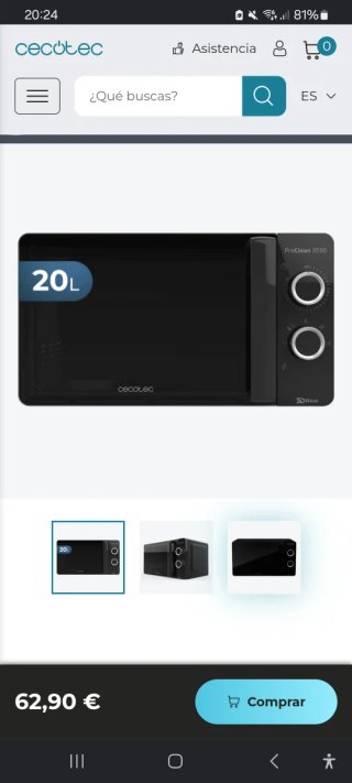 Microondas Cecotec 3030