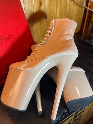 Botines Pole Dance Nude Talla 38