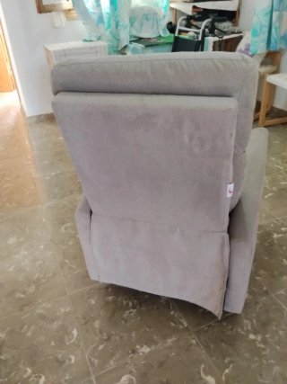 Sillón butaca reclinable eléctrico gris