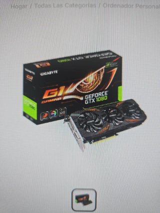 Tarjeta Gráfica Gigabyte GeForce GTX 1080 8GB